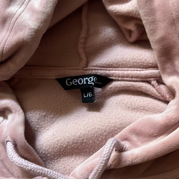 Pink velvet zip up - Picture 2 of 3